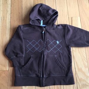 Polo hooded zip up
